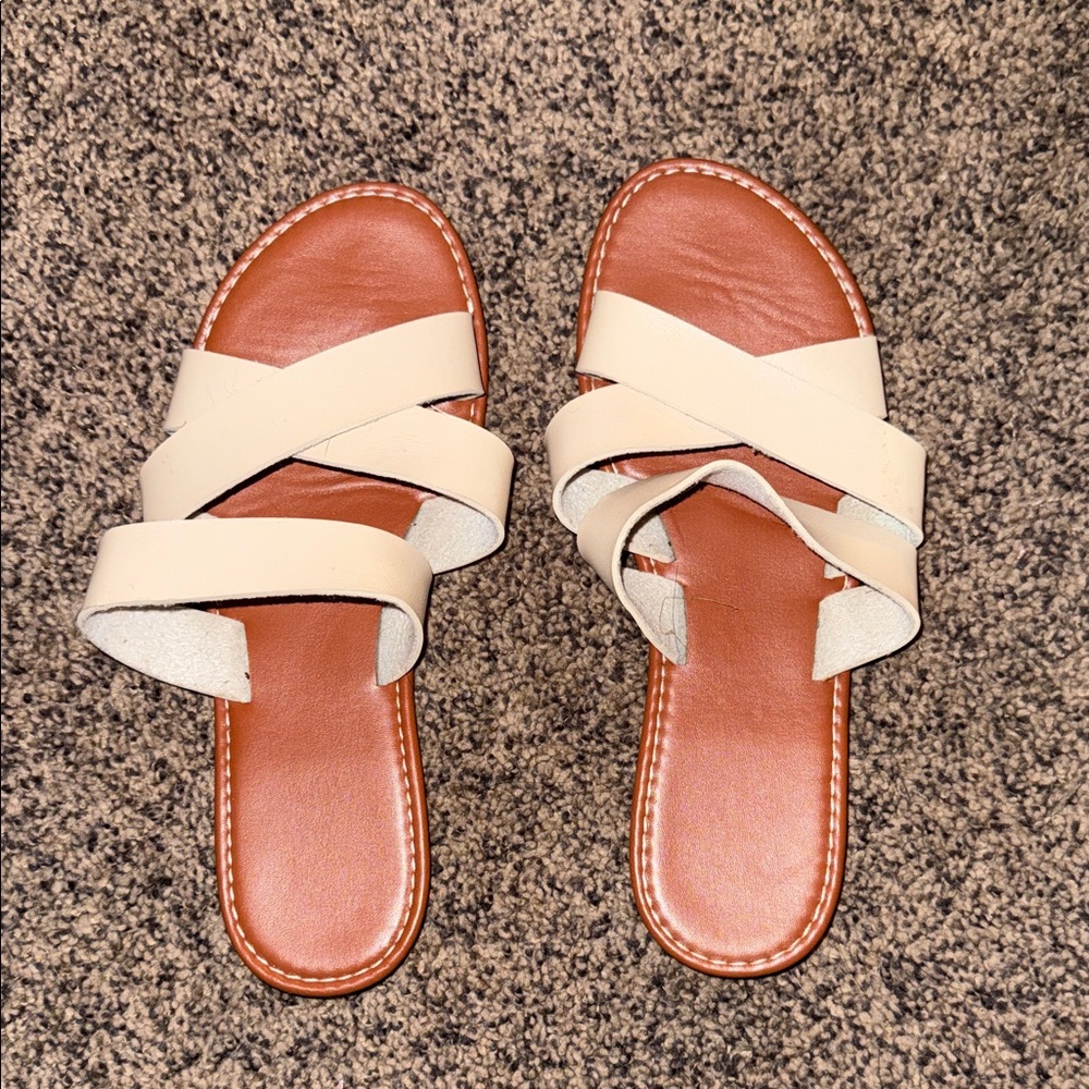 Women's Cream Sandals